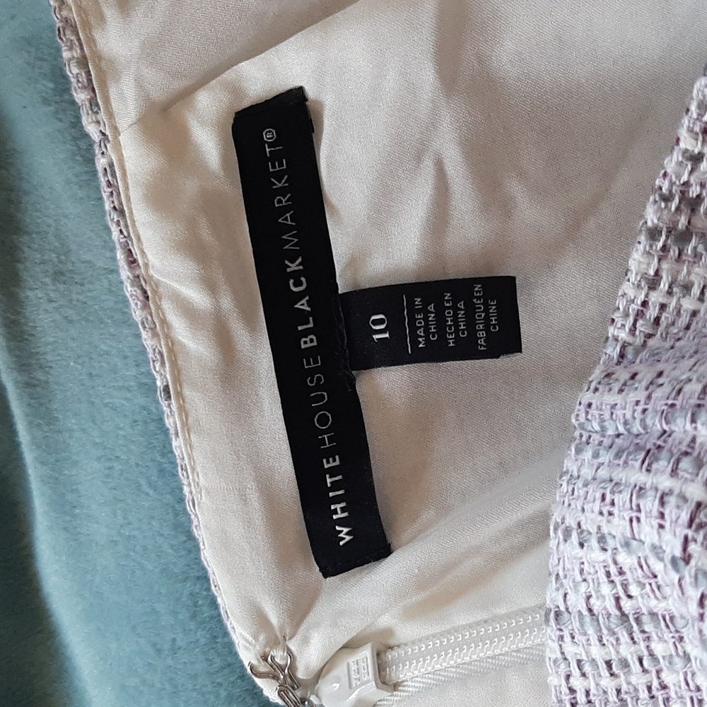 White House Black Market Purple Pencil Skirt size 10